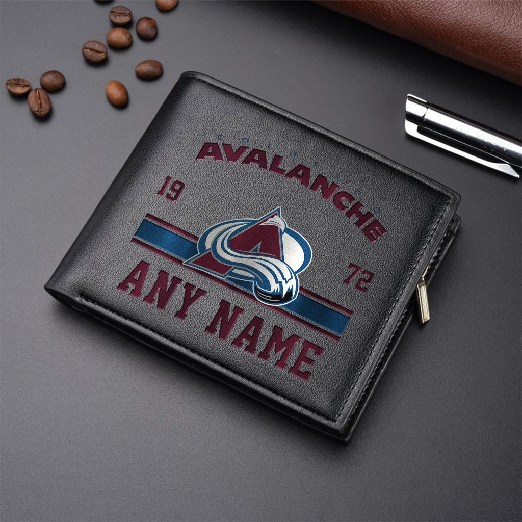 LIMITED EDITION - NEW CUSTOMIZED NHL05 CAL COLORADO AVALANCHE LEATHER WALLET
