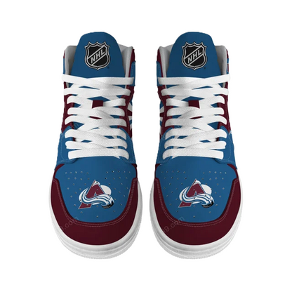 LIMITED EDITION - NEW CUSTOMIZED NHL05 CL AVALANCHE AIR JORDAN SNEAKERS