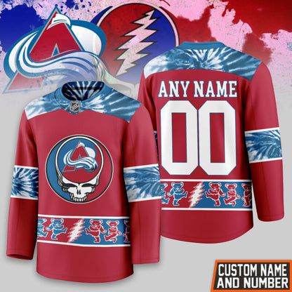 [SUPER SALE] NEW CUSTOMIZED NHL05 CAL COLORADO AVALANCHE UNISEX HOCKEY JERSEY