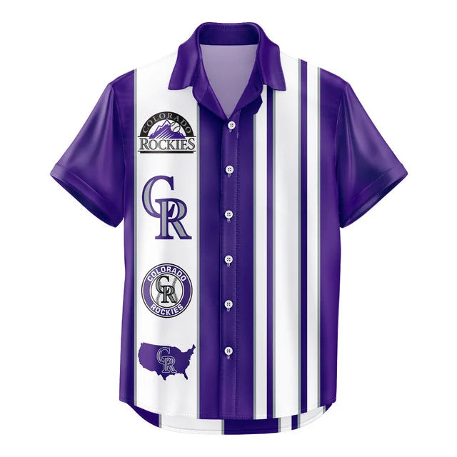 LIMITED EDITION - NEW CUSTOMIZED MLB30 COR COLORADO ROCKIES UNISEX HAWAIIAN SHIRT