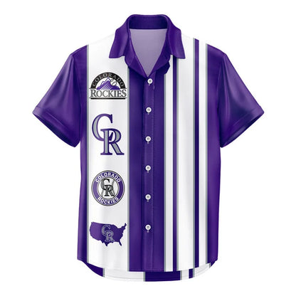 LIMITED EDITION - NEW CUSTOMIZED MLB30 COR COLORADO ROCKIES UNISEX HAWAIIAN SHIRT