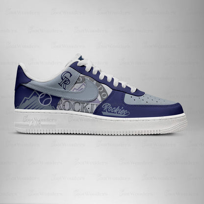 LIMITED EDITION - NEW CUSTOMIZED MLB30 CL ROCKIES AF1 SHOES