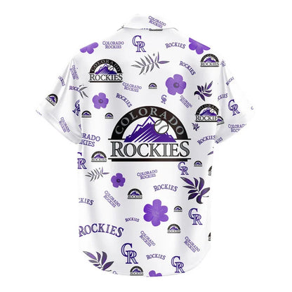 LIMITED EDITION - NEW CUSTOMIZED MLB30 COR COLORADO ROCKIES UNISEX HAWAIIAN SHIRT & SHORTS SET