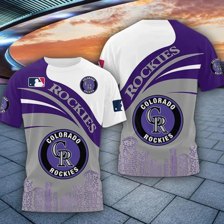 LIMITED EDITION - NEW CUSTOMIZED MLB30 COR COLORADO ROCKIES UNISEX T-SHIRT, POLO, HOODIE & JACKETS