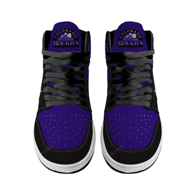 LIMITED EDITION - NEW CUSTOMIZED MLB30 CL ROCKIES AIR JORDAN SNEAKERS