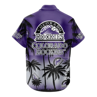 LIMITED EDITION - NEW CUSTOMIZED MLB30 COR COLORADO ROCKIES UNISEX HAWAIIAN SHIRT & SHORTS SET