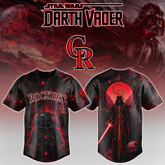 LIMITED EDITION - NEW CUSTOMIZED MLB30 COR COLORADO ROCKIES x STAR WARS BASEBALL JERSEY