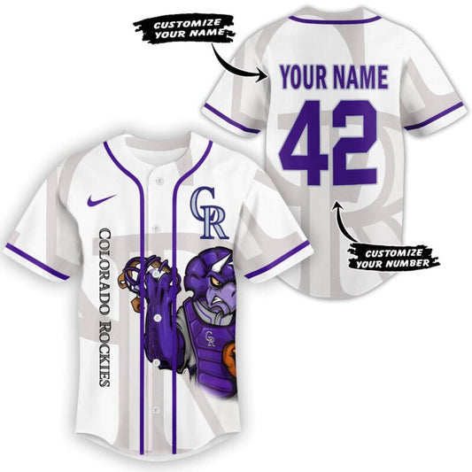 LIMITED EDITION - NEW CUSTOMIZED MLB30 COR COLORADO ROCKIES BASEBALL JERSEY
