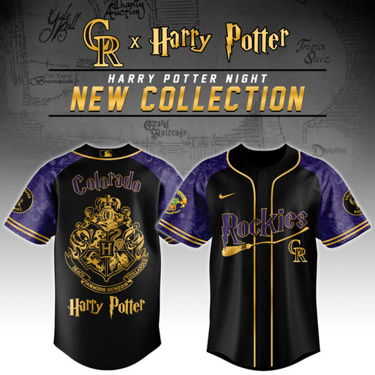 LIMITED EDITION - NEW CUSTOMIZED MLB30 CL ROCKIES x HARRY POTTER BASEBALL JERSEY & CAP