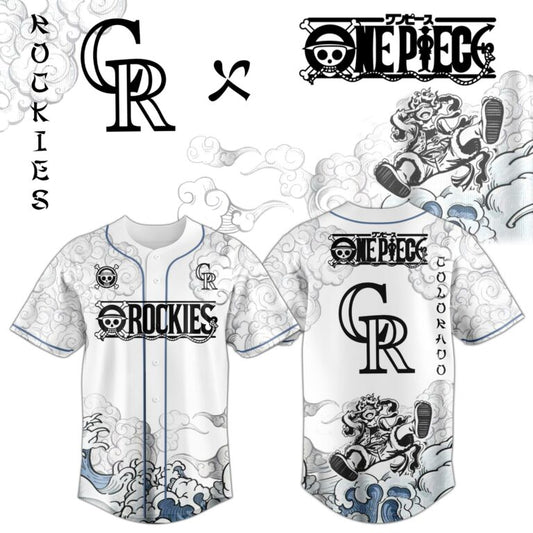 LIMITED EDITION - NEW CUSTOMIZED MLB30 COR COLORADO ROCKIES x ONE PIECE BASEBALL JERSEY & CAP