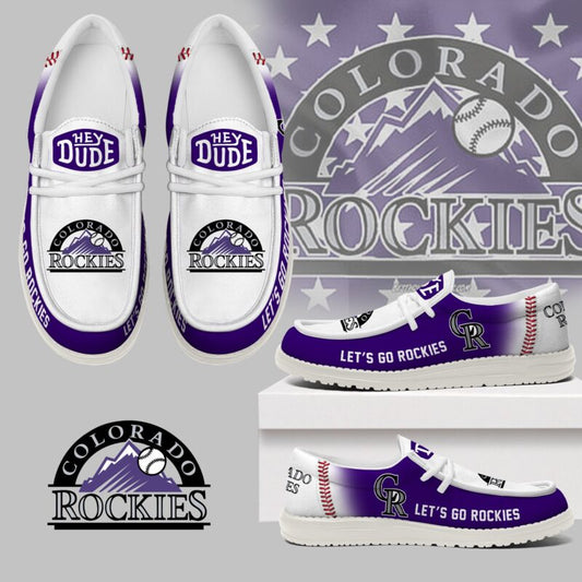 LIMITED EDITION - NEW CUSTOMIZED MLB30 COR COLORADO ROCKIES LOAFER SHOES