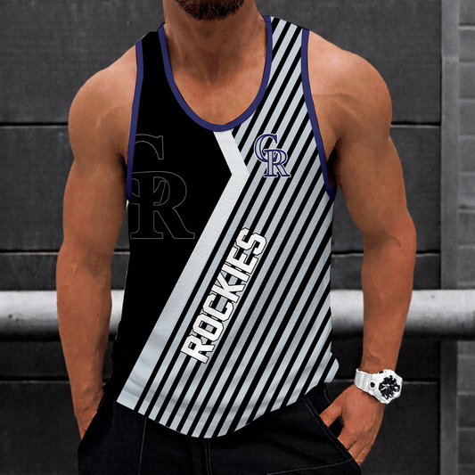 LIMITED EDITION - NEW CUSTOMIZED MLB30 COLORADO ROCKIES UNISEX TANK TOP