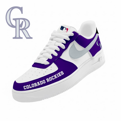 LIMITED EDITION - NEW CUSTOMIZED MLB30 COR COLORADO ROCKIES AF1 SNEAKERS