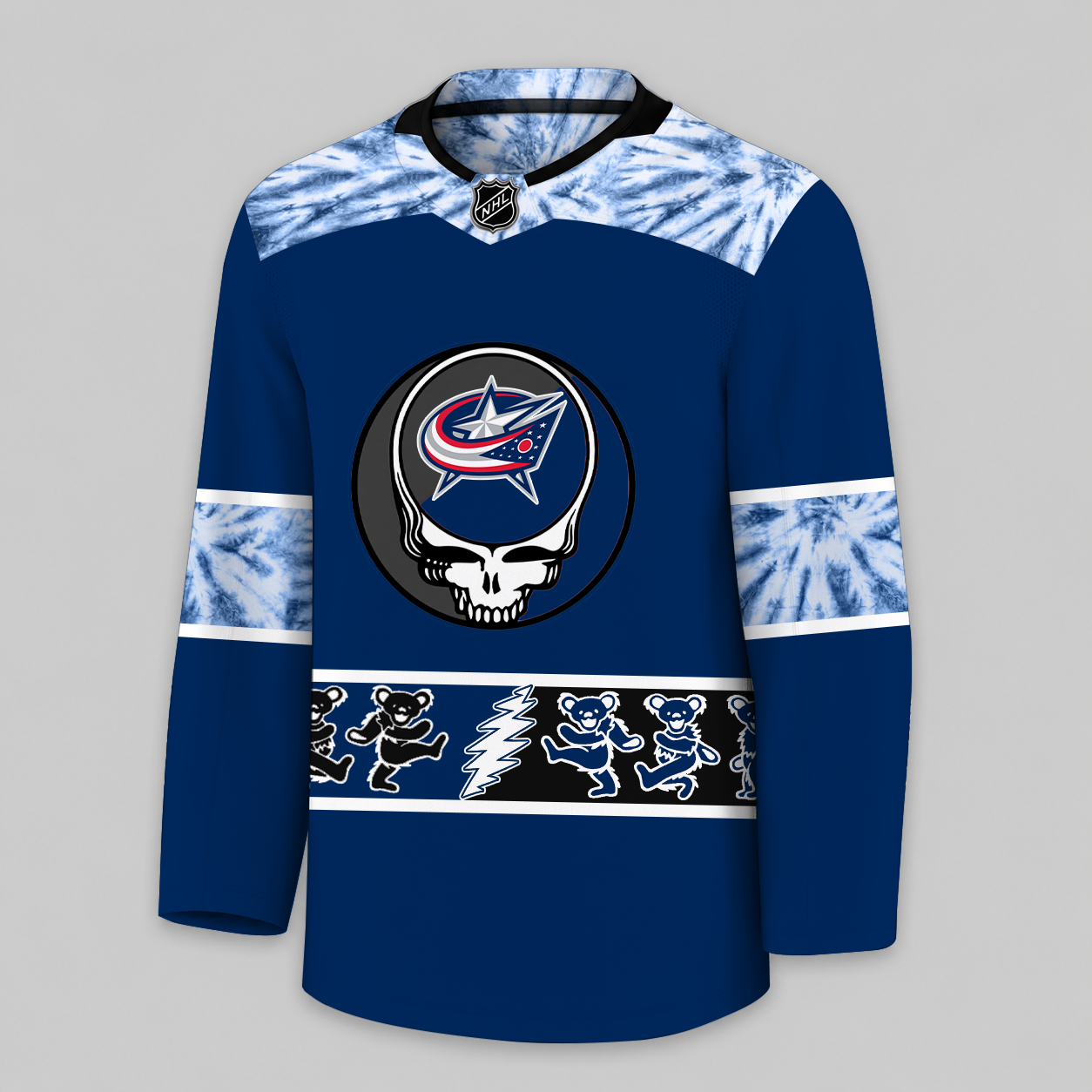 [SUPER SALE] NEW CUSTOMIZED NHL18 CBJ COLUMBUS BLUE JACKETS UNISEX HOCKEY JERSEY