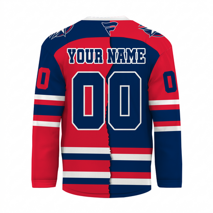 [SUPER SALE] NEW CUSTOMIZED NHL18 CBJ COLUMBUS BLUE JACKETS UNISEX HOCKEY JERSEY