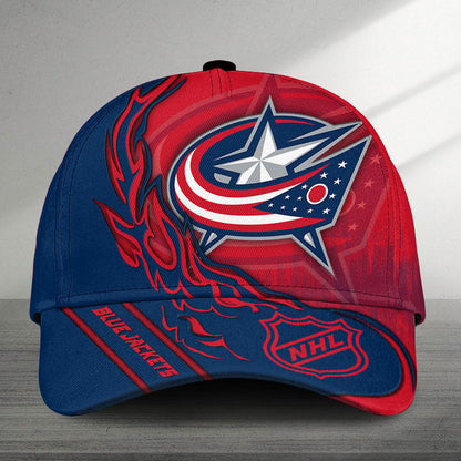LIMITED EDITION - NEW CUSTOMIZED NHL18 CBJ COLUMBUS BLUE JACKETS CLASSIC CAP