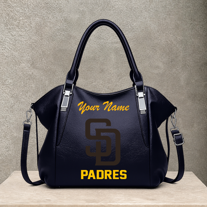 LIMITED EDITION - NEW CUSTOMIZED MLB18 SDP SAN DIEGO PADRES SHOULDER HANDBAG