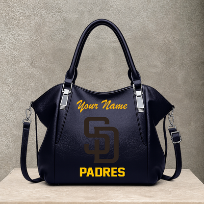 LIMITED EDITION - NEW CUSTOMIZED MLB18 SDP SAN DIEGO PADRES SHOULDER HANDBAG