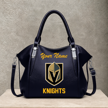 LIMITED EDITION - NEW CUSTOMIZED NHL04 VGK VEGAS GOLDEN KNIGHTS SHOULDER HANDBAG
