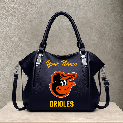 LIMITED EDITION - NEW CUSTOMIZED MLB25 BOS BALTIMORE ORIOLES SHOULDER HANDBAG