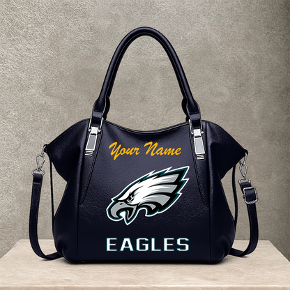 LIMITED EDITION - NEW CUSTOMIZED NFL02 PPE PHILADELPHIA EAGLES SHOULDER HANDBAG
