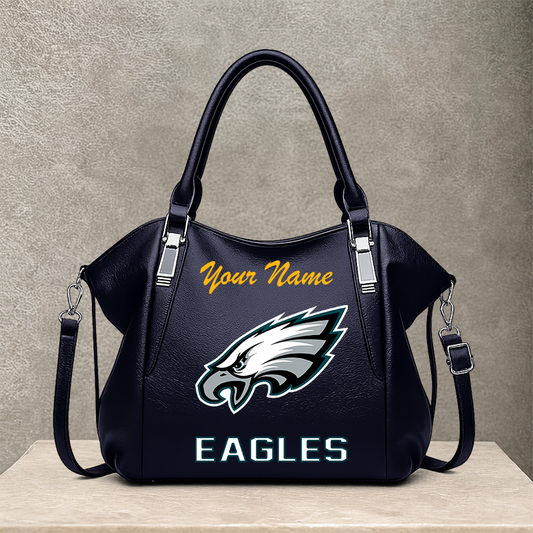 LIMITED EDITION - NEW CUSTOMIZED NFL02 PPE PHILADELPHIA EAGLES SHOULDER HANDBAG
