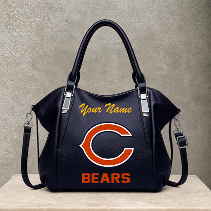 LIMITED EDITION - NEW CUSTOMIZED NFL26 CCB CHICAGO BEARS SHOULDER HANDBAG