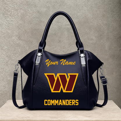 LIMITED EDITION - NEW CUSTOMIZED NFL12 WTC WASHINGTON COMMANDERS SHOULDER HANDBAG