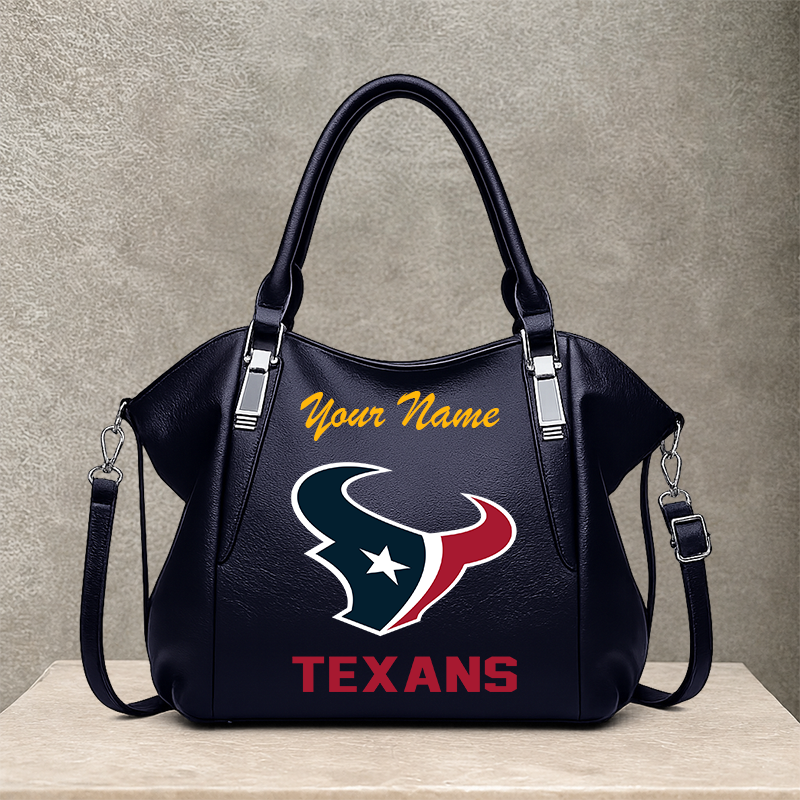 LIMITED EDITION - NEW CUSTOMIZED NFL15 HTT HOUSTON TEXANS SHOULDER HANDBAG