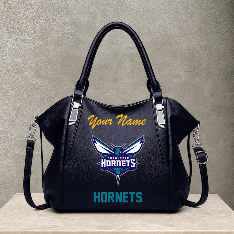 LIMITED EDITION - NEW CUSTOMIZED NBA27 CHO CHARLOTTE HORNETS SHOULDER HANDBAG