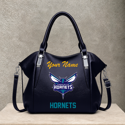 LIMITED EDITION - NEW CUSTOMIZED NBA27 CHO CHARLOTTE HORNETS SHOULDER HANDBAG