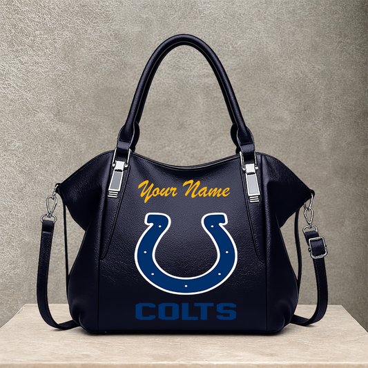 LIMITED EDITION - NEW CUSTOMIZED NFL17 IDC INDIANAPOLIS COLTS SHOULDER HANDBAG
