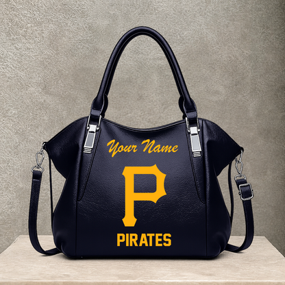 LIMITED EDITION - NEW CUSTOMIZED MLB29 PHP PITTSBURGH PIRATES SHOULDER HANDBAG
