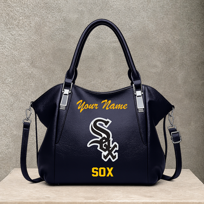 LIMITED EDITION - NEW CUSTOMIZED MLB26 CWS CHICAGO WHITE SOX SHOULDER HANDBAG