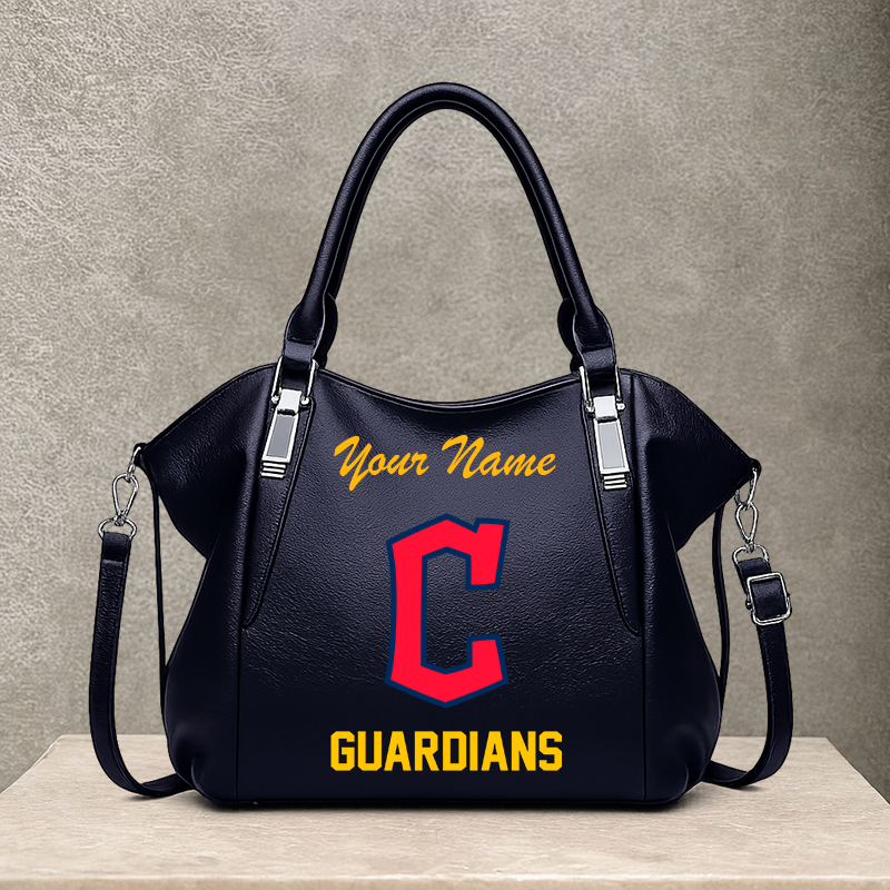 LIMITED EDITION - NEW CUSTOMIZED MLB13 CGS CLEVELAND GUARDIANS SHOULDER HANDBAG