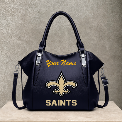 LIMITED EDITION - NEW CUSTOMIZED NFL24 NOS NEW ORLEANS SAINTS SHOULDER HANDBAG