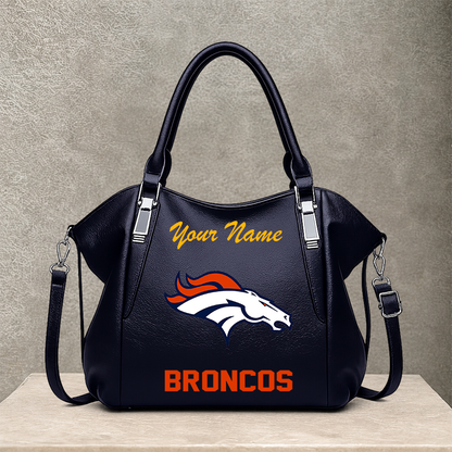 LIMITED EDITION - NEW CUSTOMIZED NFL13 DVB DENVER BRONCOS SHOULDER HANDBAG