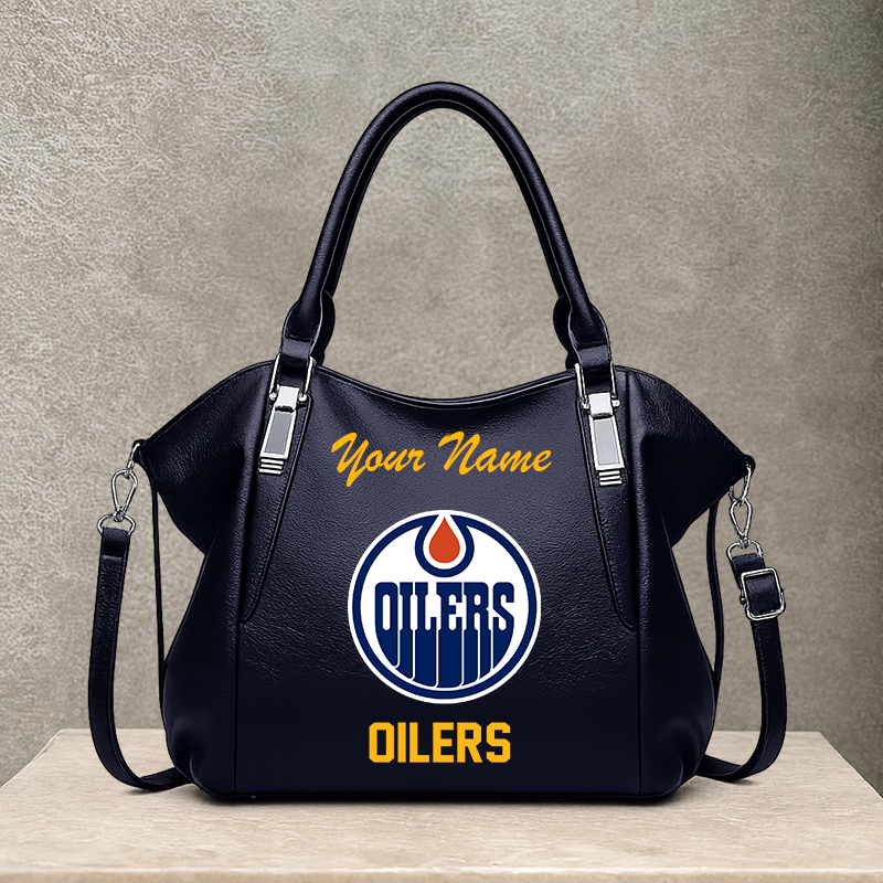 LIMITED EDITION - NEW CUSTOMIZED NHL03 EMO EDMONTON OILERS SHOULDER HANDBAG