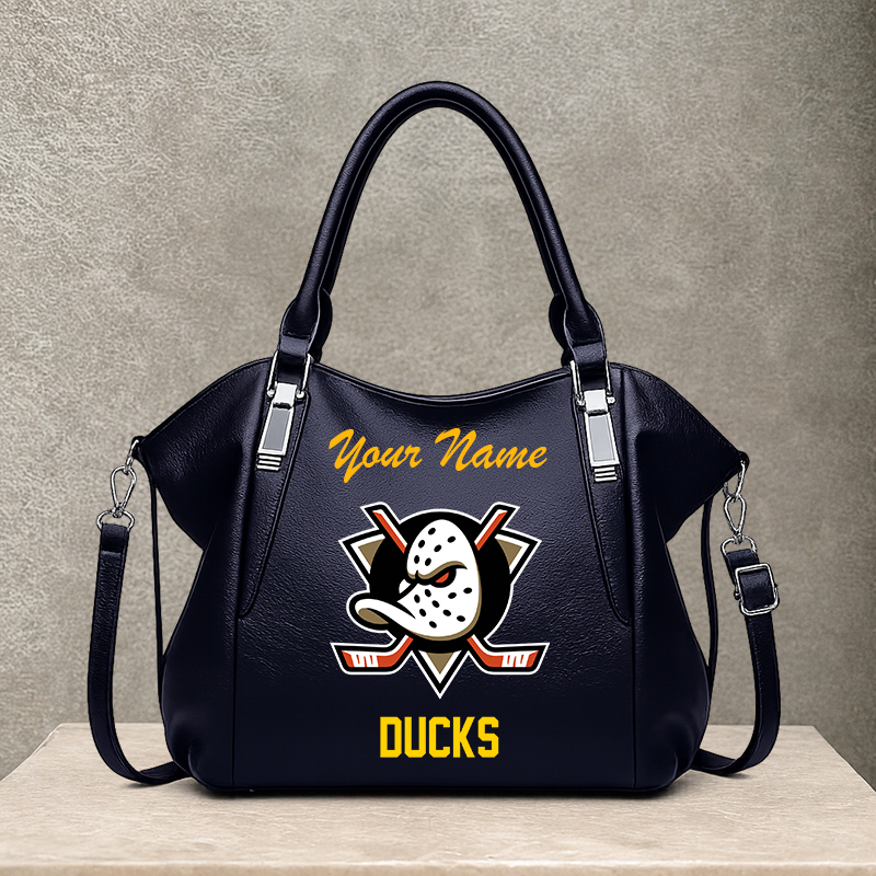 LIMITED EDITION - NEW CUSTOMIZED NHL09 AHD ANAHEIM DUCKS SHOULDER HANDBAG