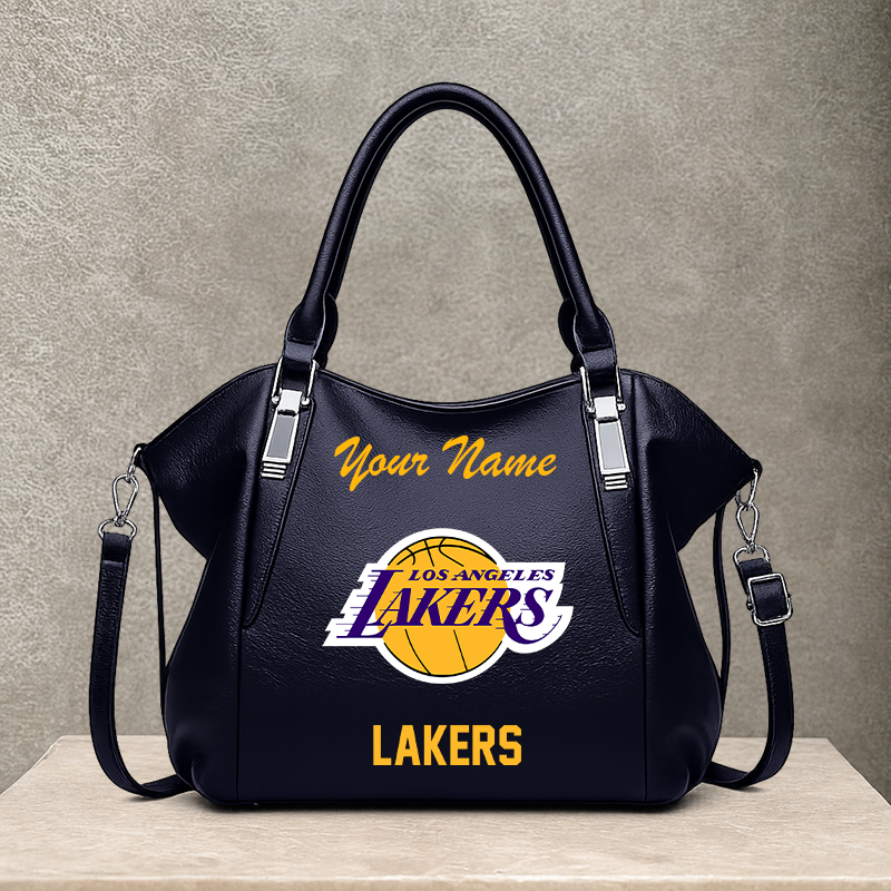 LIMITED EDITION - NEW CUSTOMIZED NBA09 LLA LOS ANGELES LAKERS SHOULDER HANDBAG