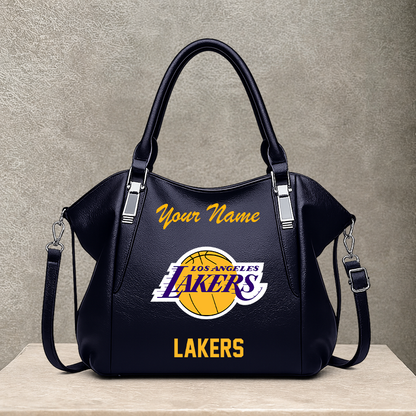 LIMITED EDITION - NEW CUSTOMIZED NBA09 LLA LOS ANGELES LAKERS SHOULDER HANDBAG