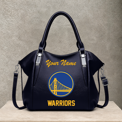 LIMITED EDITION - NEW CUSTOMIZED NBA12 GSW GOLDEN STATE WARRIORS SHOULDER HANDBAG