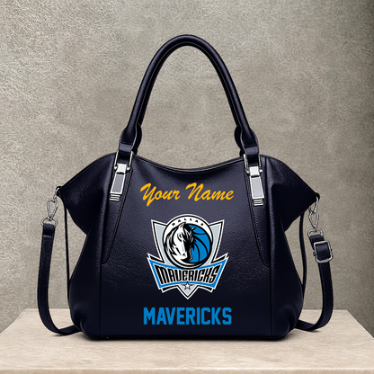 LIMITED EDITION - NEW CUSTOMIZED NBA18 DMA DALLAS MAVERICKS SHOULDER HANDBAG