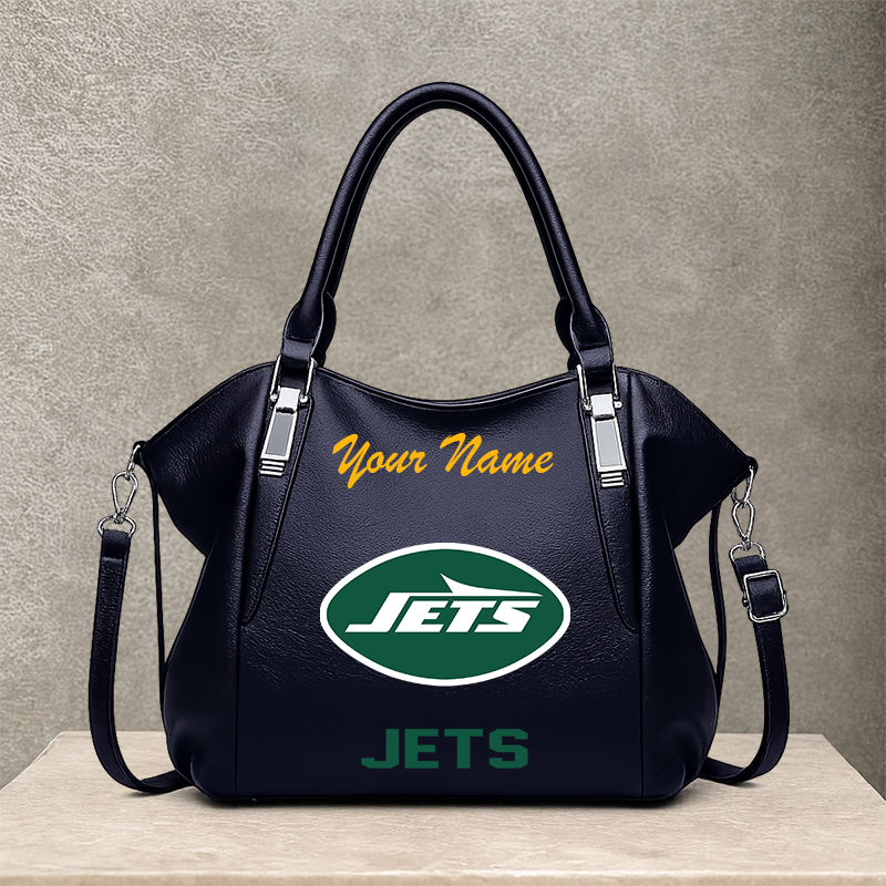 LIMITED EDITION - NEW CUSTOMIZED NFL25 NYJ NEW YORK JETS SHOULDER HANDBAG