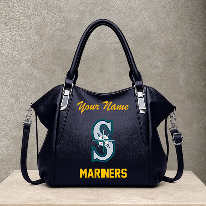 LIMITED EDITION - NEW CUSTOMIZED MLB14 SMS SEATTLE MARINERS SHOULDER HANDBAG