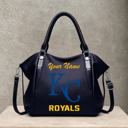 LIMITED EDITION - NEW CUSTOMIZED MLB19 KCR KANSAS CITY ROYALS SHOULDER HANDBAG