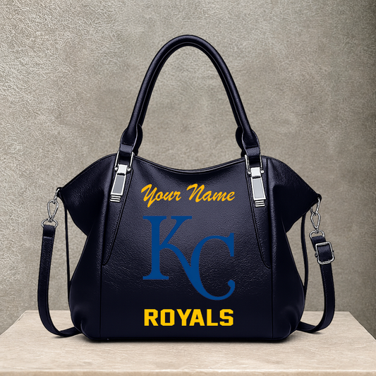 LIMITED EDITION - NEW CUSTOMIZED MLB19 KCR KANSAS CITY ROYALS SHOULDER HANDBAG