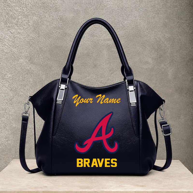 LIMITED EDITION - NEW CUSTOMIZED MLB09 ABS ATLANTA BRAVES SHOULDER HANDBAG