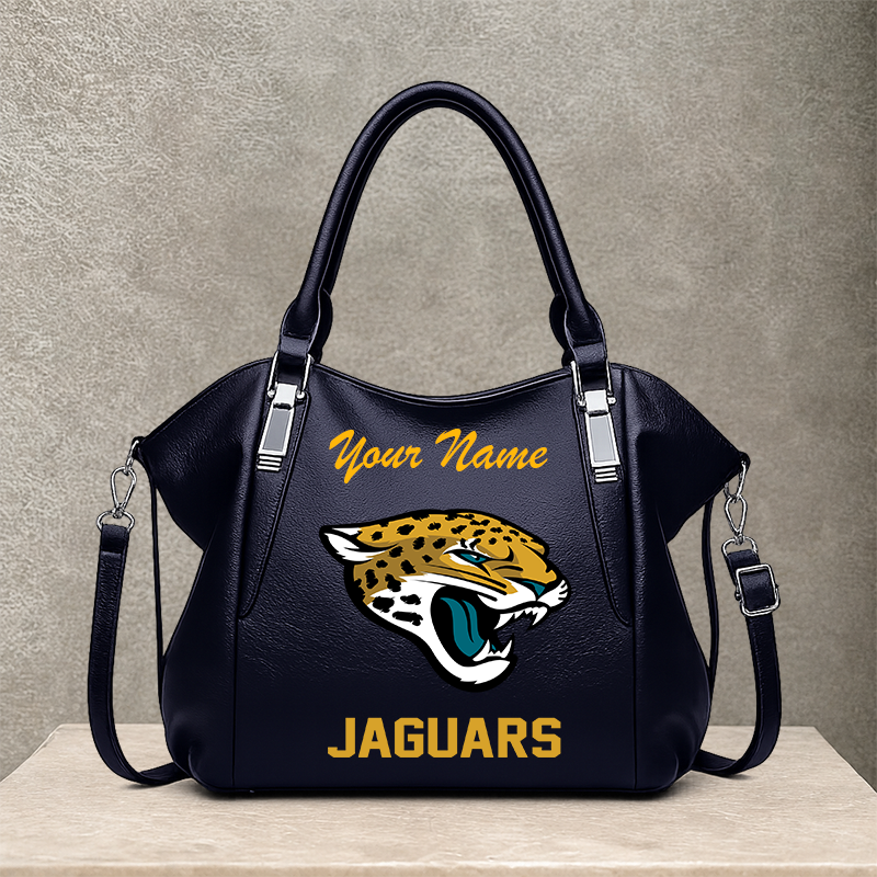 LIMITED EDITION - NEW CUSTOMIZED NFL30 JSJ JACKSONVILLE JAGUARS SHOULDER HANDBAG