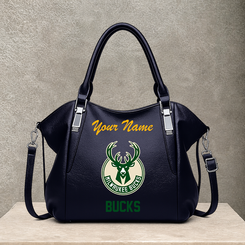 LIMITED EDITION - NEW CUSTOMIZED NBA11 MBU MILWAUKEE BUCKS SHOULDER HANDBAG